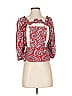 Sea New York 100% Cotton Red 3/4 Sleeve Blouse Size S - photo 1