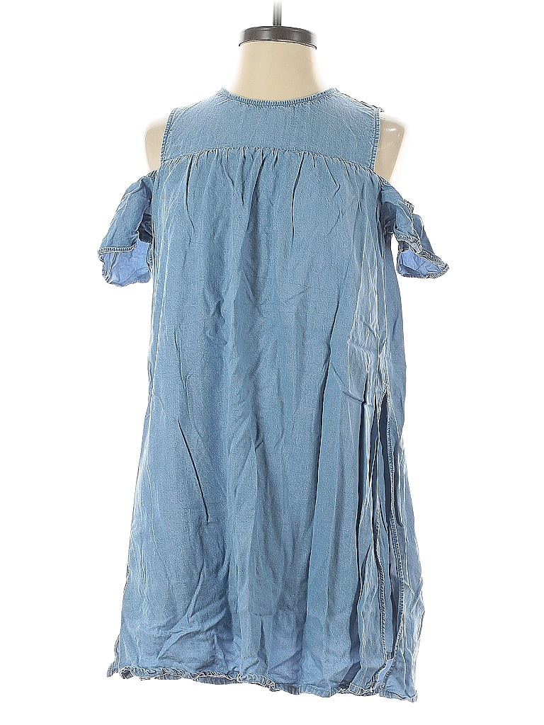 Pre-owned Zara Basic Romper In Blue