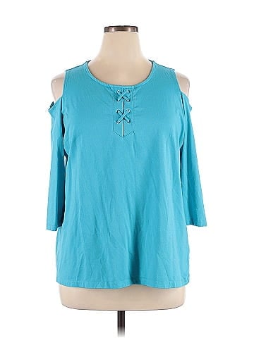 Susan Graver 3/4 Sleeve Top (view 1)