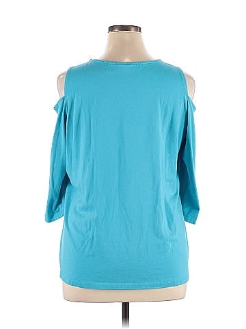 Susan Graver 3/4 Sleeve Top (view 2)