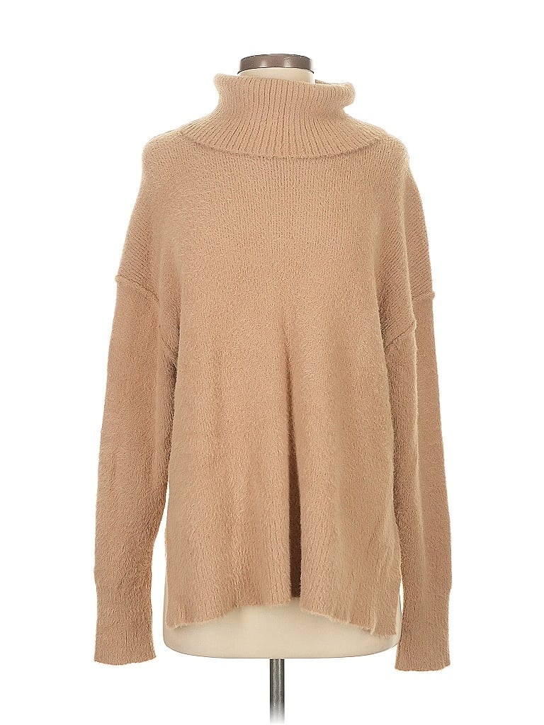 Pre-owned Aerie Turtleneck Sweater In Brown