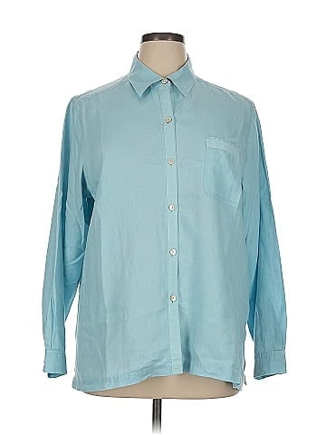 Sigrid Olsen Long Sleeve Button-Down Shirt (view 1)
