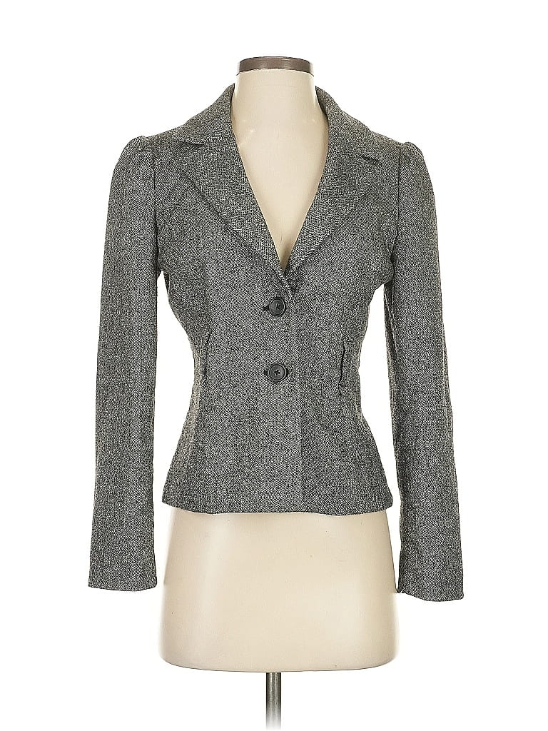 Pre-owned Banana Republic Factory Store Blazer Jacket In Gray