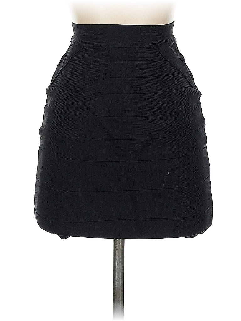 Pre-owned Bebe Formal Skirt In Black