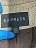 Express 100% Cotton Chevron-herringbone Gray Blazer Size 11 - 12 - photo 6