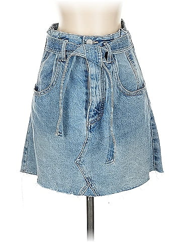 We the Free Denim Skirt (view 1)
