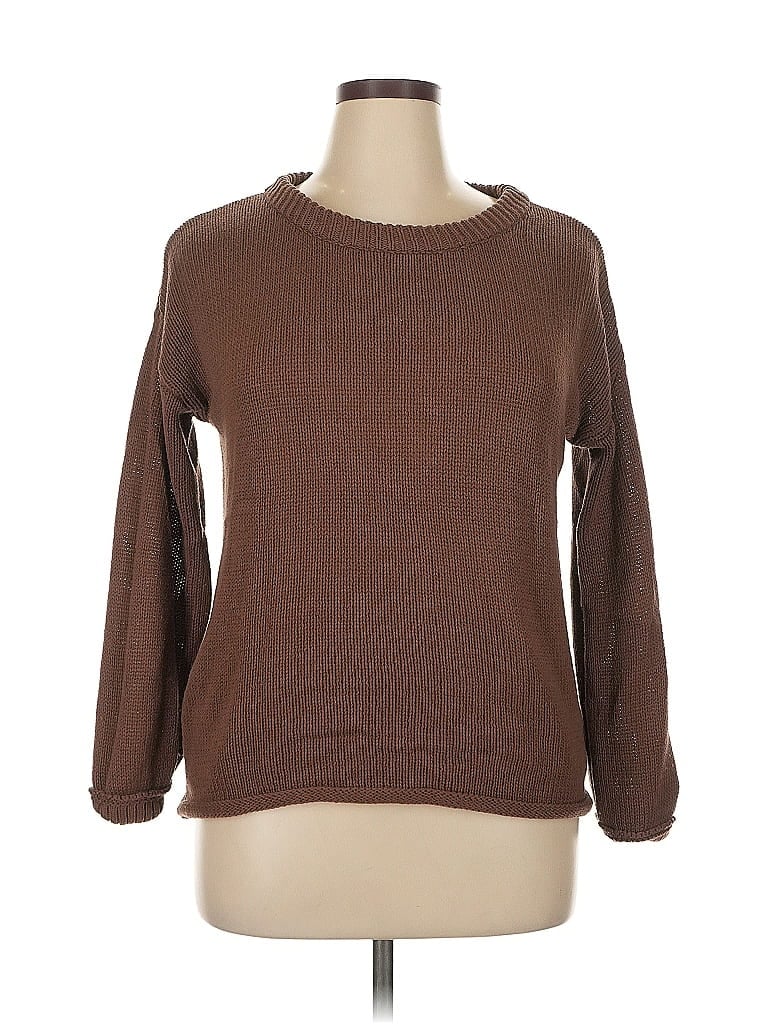 Pre-owned Assorted Brands Pullover Sweater In Brown
