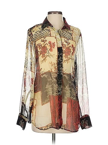 Worth New York Long Sleeve Silk Top (view 1)