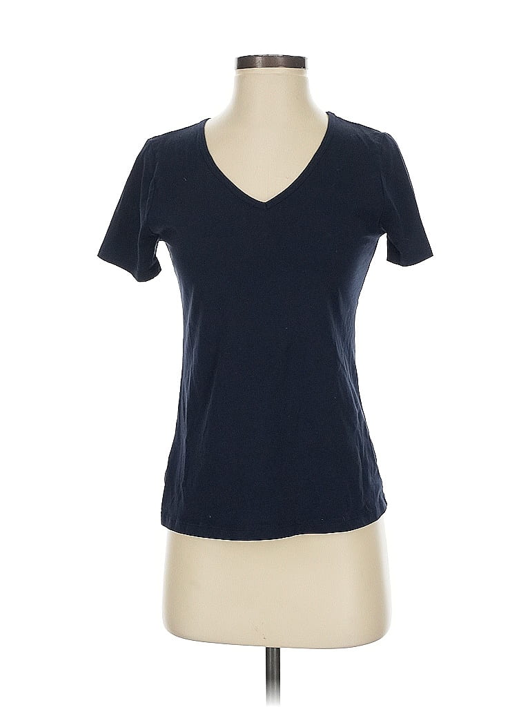 Pre-owned Ann Taylor Short Sleeve T-shirt In Blue