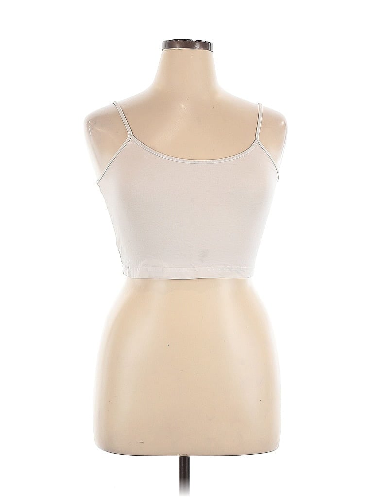 Pre-owned Bp. Tank Top Ivory Strapless Neckline Tops In White