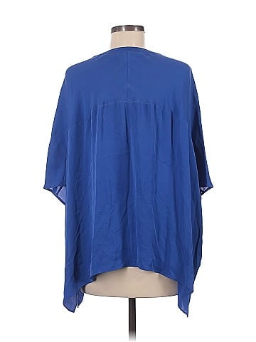 Diane von Furstenberg Short Sleeve Silk Top (view 2)