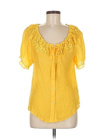 Ashley Blue Short Sleeve Blouse (view 1)