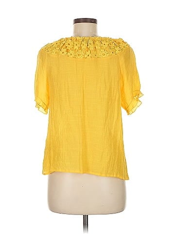 Ashley Blue Short Sleeve Blouse (view 2)