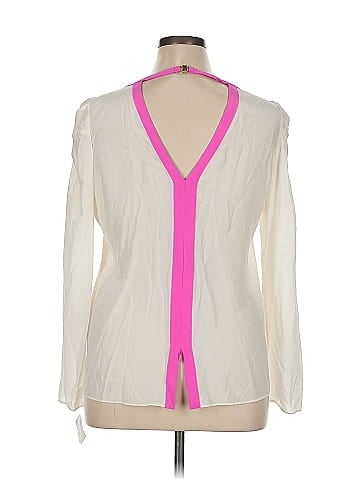Rachel Roy Long Sleeve Silk Top (view 2)