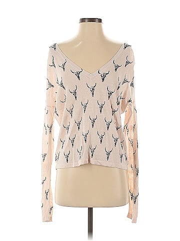 Skull Cashmere Pullover Sweater (view 1)