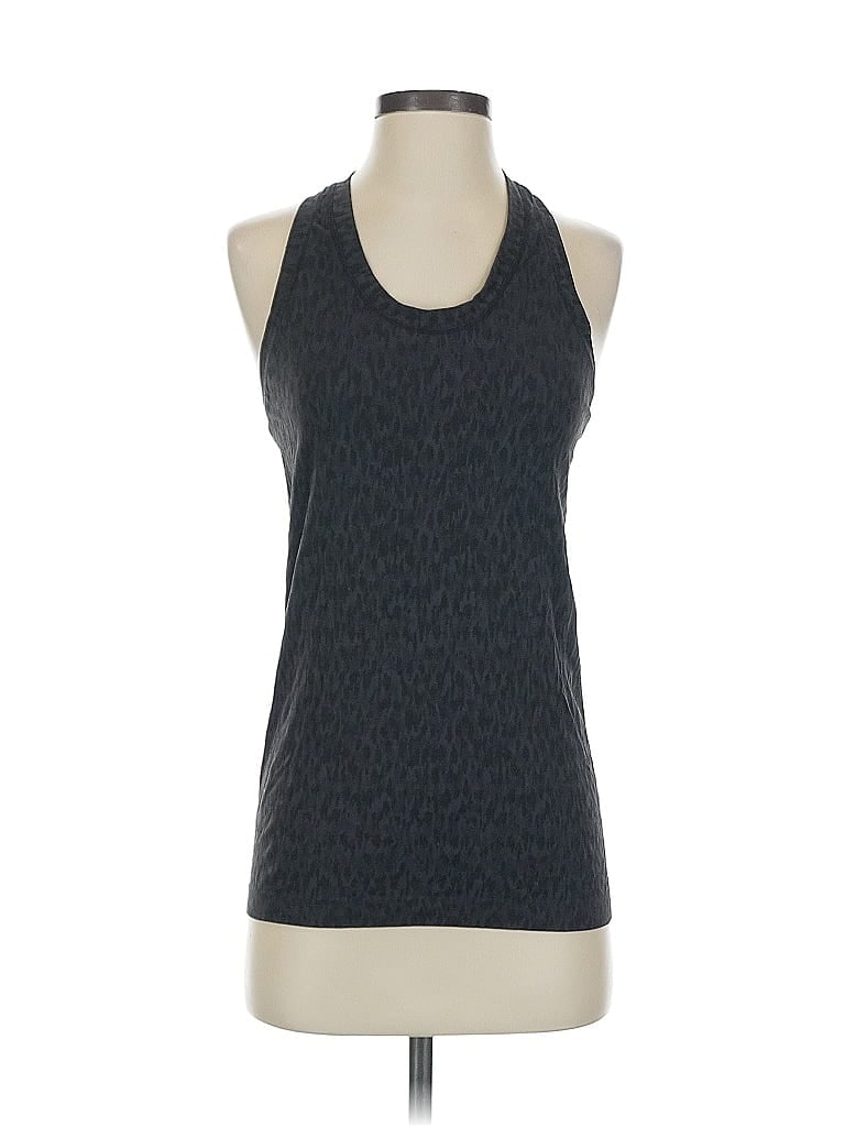 Pre-owned Athleta Tank Top Gray Halter Neckline Tops