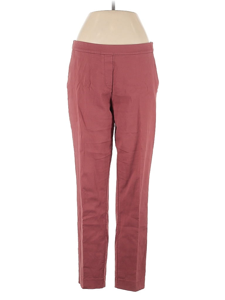 Pre-owned Theory Dress Pants In Burgundy
