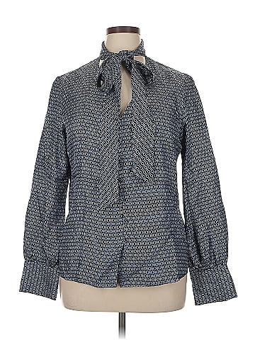 Dana Buchman Long Sleeve Silk Top (view 1)