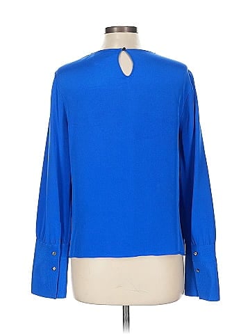 J.Crew Collection Long Sleeve Silk Top (view 2)