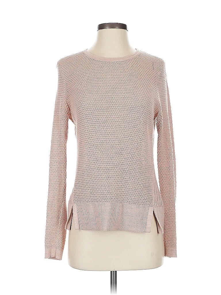Pre-owned Ann Taylor Loft Long Sleeve Top Tan Boatneck Tops In Brown