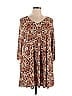 Honeyme Paisley Brown Casual Dress Size XL - photo 1