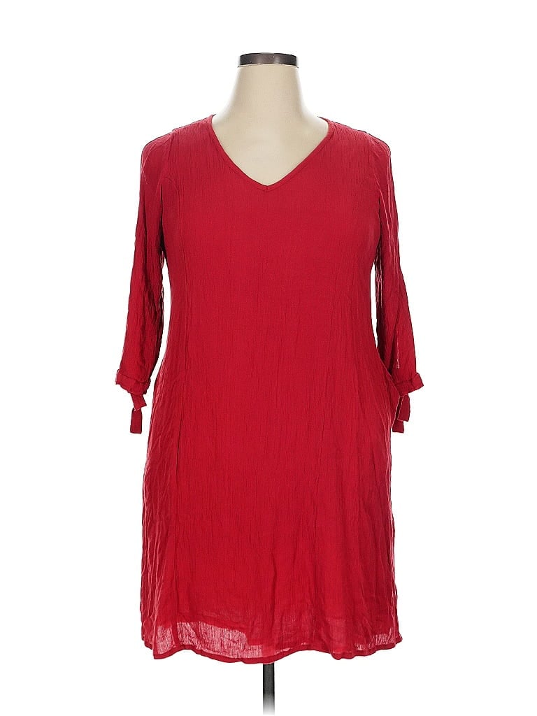 Pre-owned Soft Surroundings Casual Dress In Red