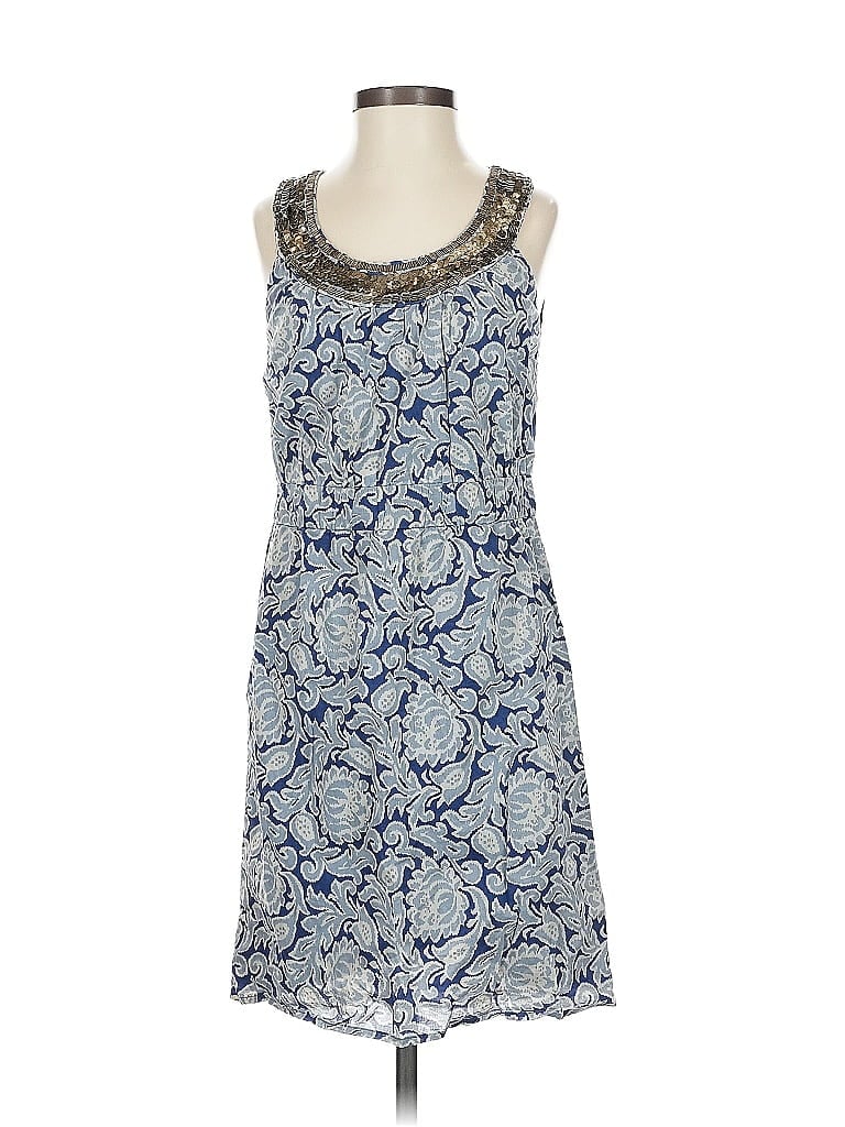 Pre-owned Ann Taylor Loft Casual Dress In Blue