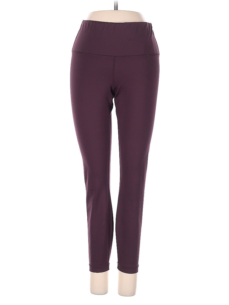 YOGALICIOUS Pre-owned Active Pants In Burgundy