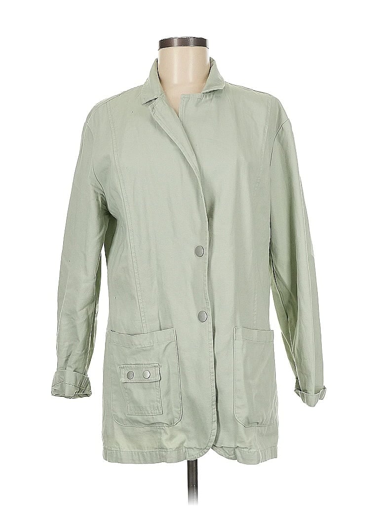 Curve Appeal 100% Cotton Green Trenchcoat Size M - photo 1