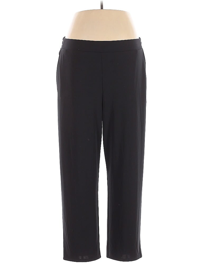 Pre-owned Lands' End Active Pants In Black