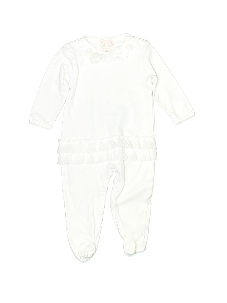Baby Biscotti 100% Cotton Ivory Long Sleeve Outfit 6-9 MO / 9 MO - photo 1