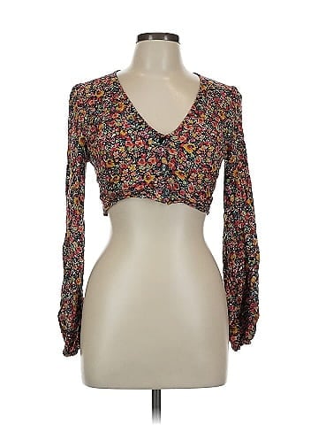 Pull&Bear Long Sleeve Blouse (view 1)