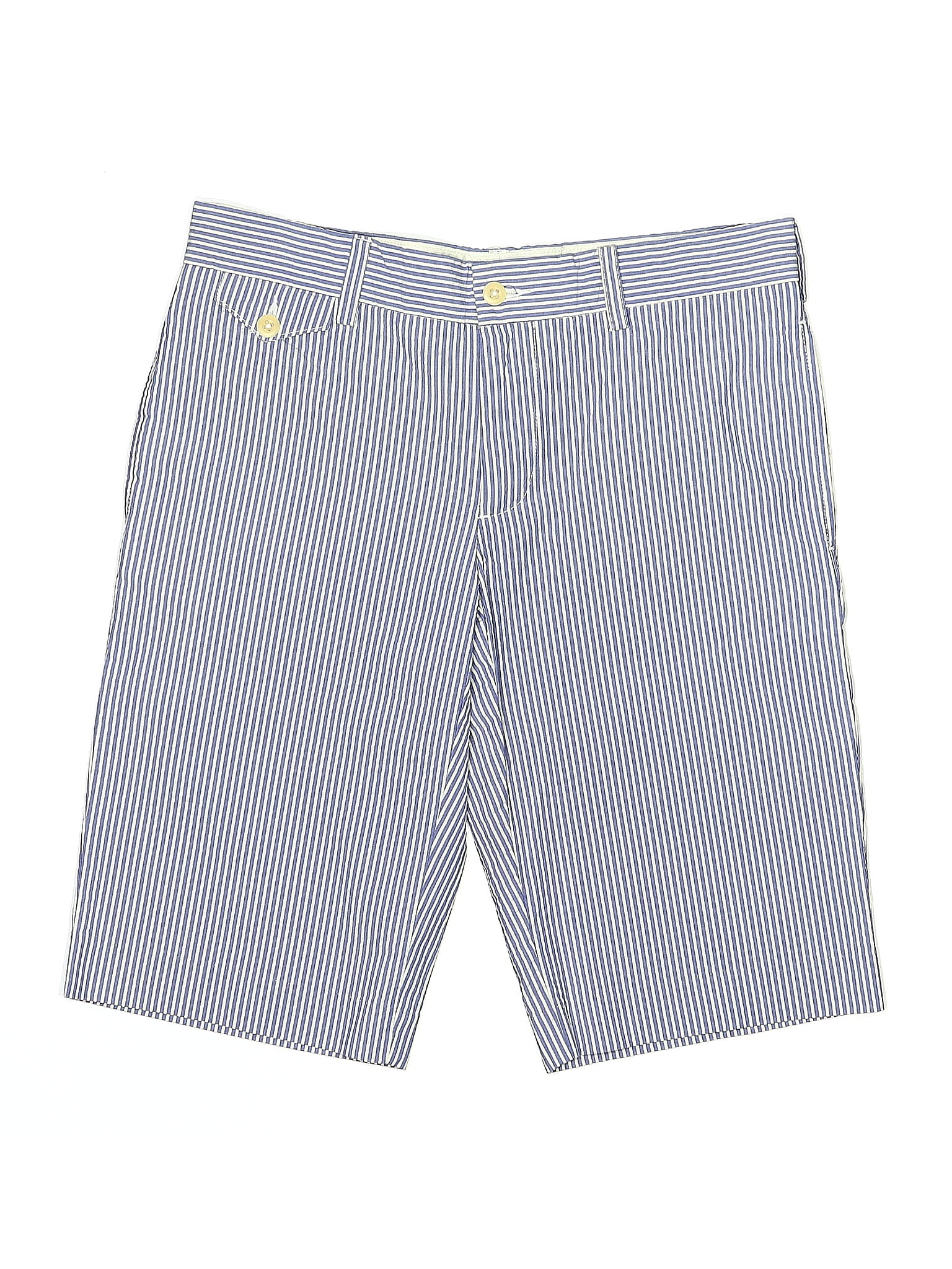 Ralph Lauren Sport 100% Cotton Chevron-herringbone Blue Shorts Size 4