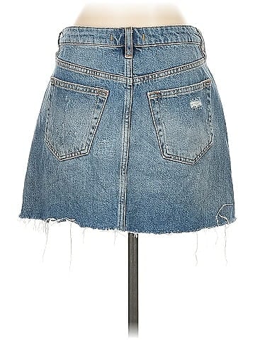 We the Free Denim Skirt (view 2)