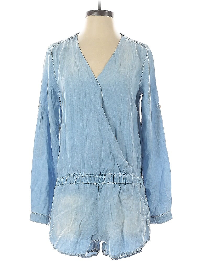 Pre-owned Cloth & Stone Romper In Blue