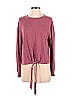 Lauren Conrad Burgundy Long Sleeve T-Shirt Size XS - photo 1
