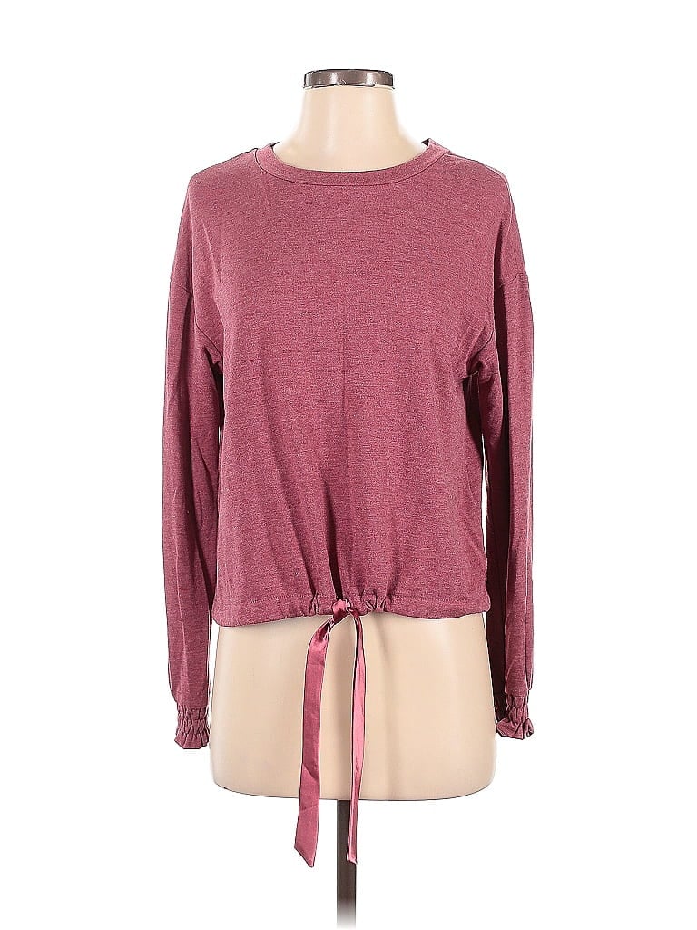 Lauren Conrad Burgundy Long Sleeve T-Shirt Size XS - photo 1
