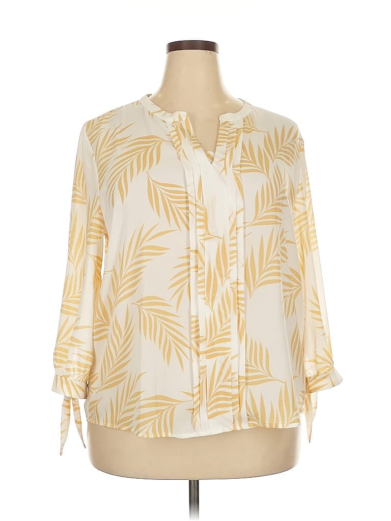 Pre-owned 41hawthorn 3/4 Sleeve T-shirt In Gold