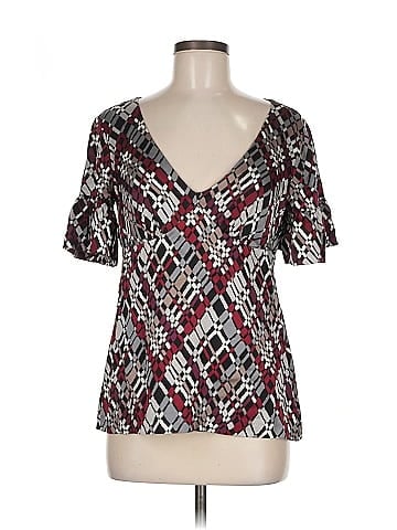 Trina Turk Short Sleeve Silk Top (view 1)