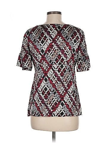 Trina Turk Short Sleeve Silk Top (view 2)
