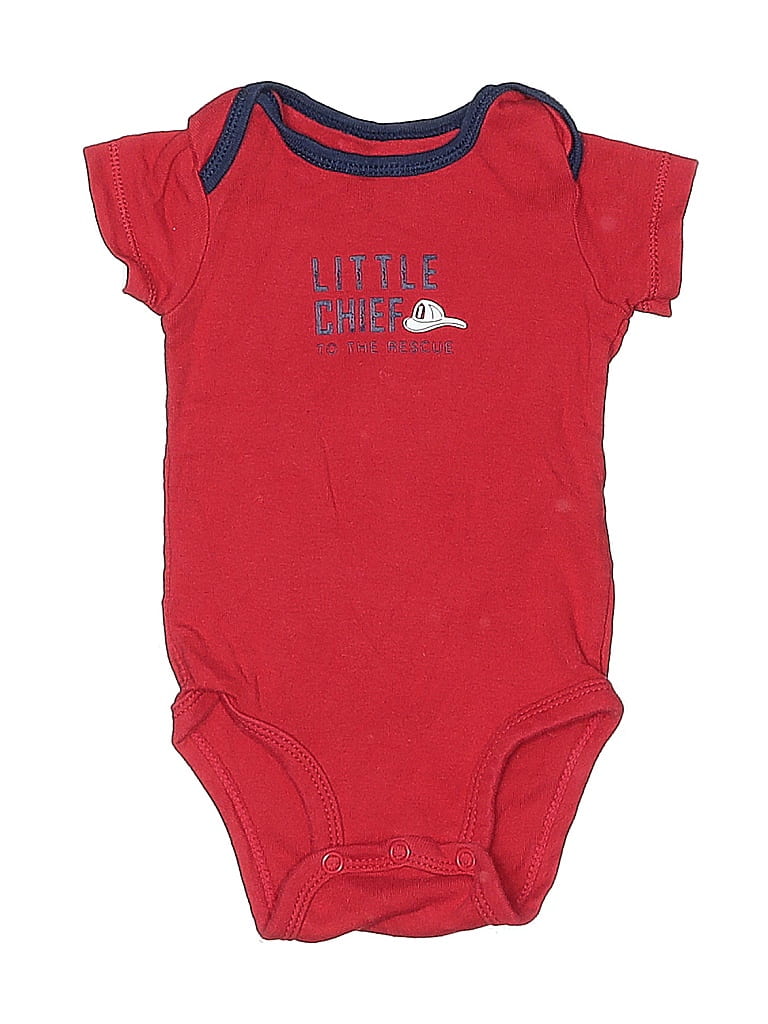 Click to view more detailed imagery on our partner's website Pre-owned Carter's Babies' Short Sleeve Onesie In Red
