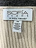 SOFIA Ivory Long Sleeve Top Size M - photo 6