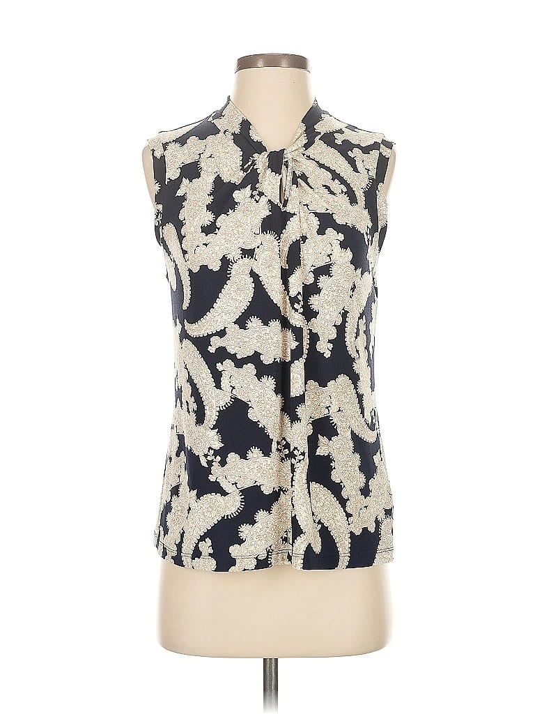 Pre-owned Tommy Hilfiger Sleeveless Blouse In White