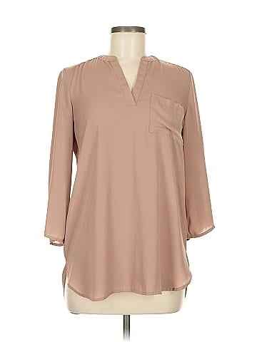 Pink Rose 3/4 Sleeve Blouse (view 1)