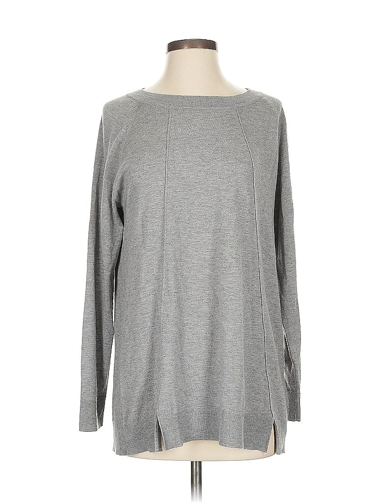 Pre-owned Elena Miro' Wool Pullover Sweater In Gray
