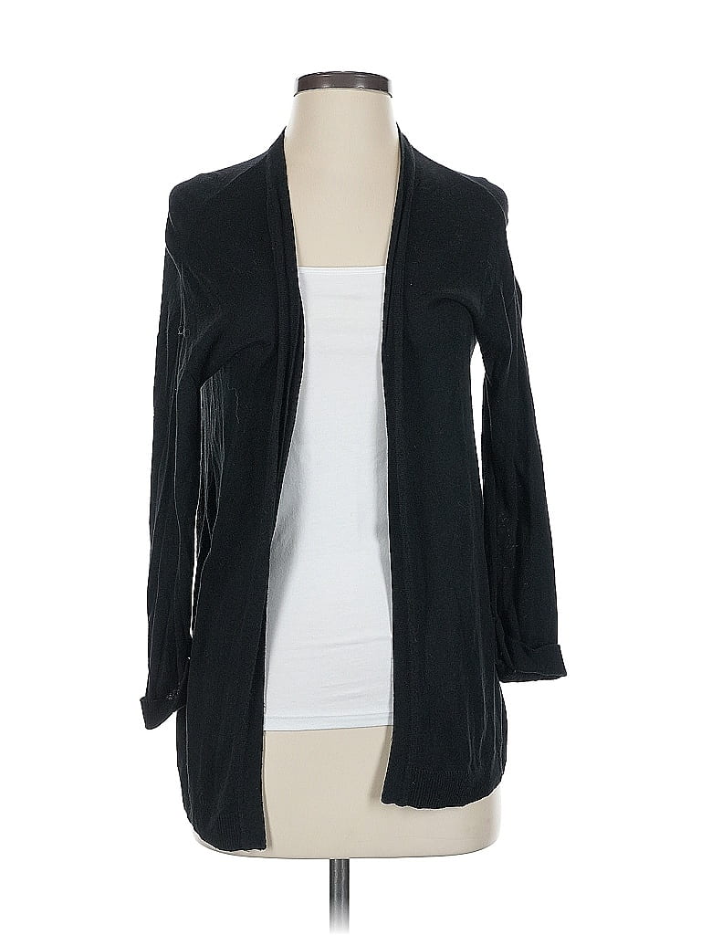 Pre-owned H&m Cardigan Sweater In Black