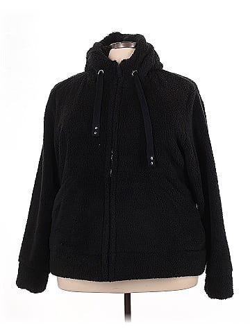 White Mark Zip Up Hoodie (view 1)