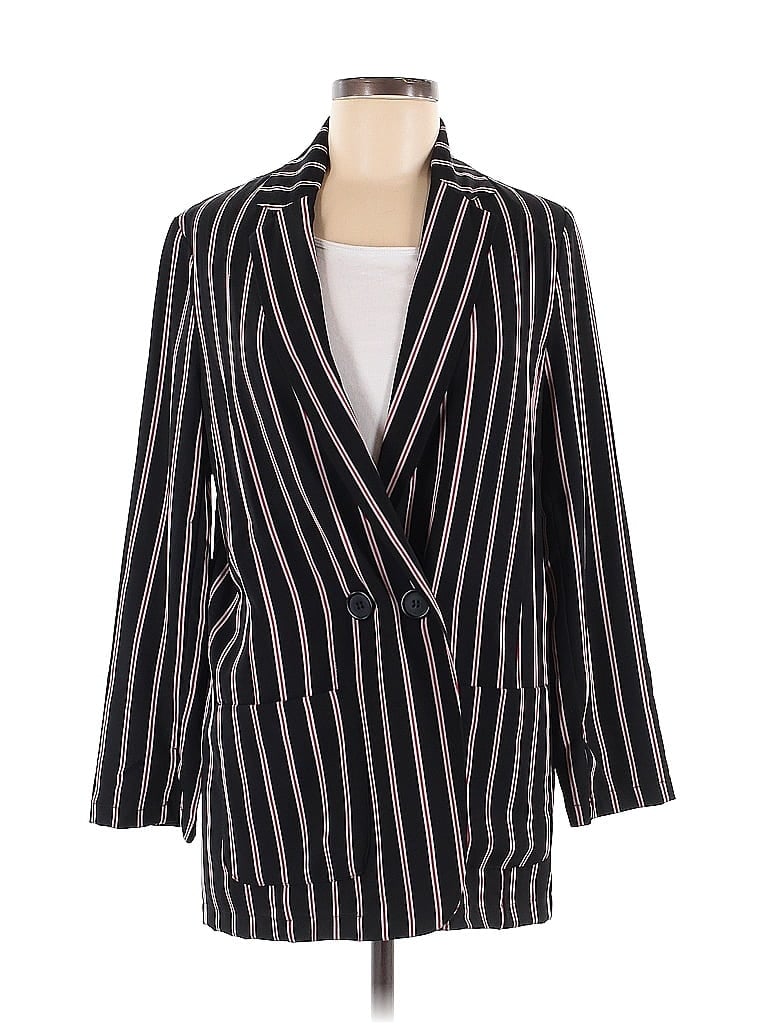 Pre-owned Max Studio Blazer Jacket In Black