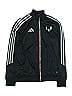 Adidas 100% Polyester Black Track Jacket Size S (youth) - photo 1