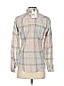 Barbour 100% Cotton Plaid Gray Long Sleeve Button-Down Shirt Size 4 - photo 2